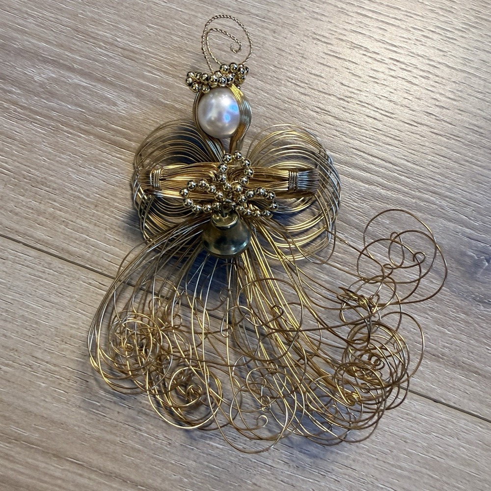 Handmade Angel Gold Wire Ornament Christmas Tree‎ Decor